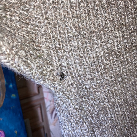 Vintage 80s LL Bean Men’s Elbow Patch Collared Wool Blend Sweater Large - Picture 10 of 10